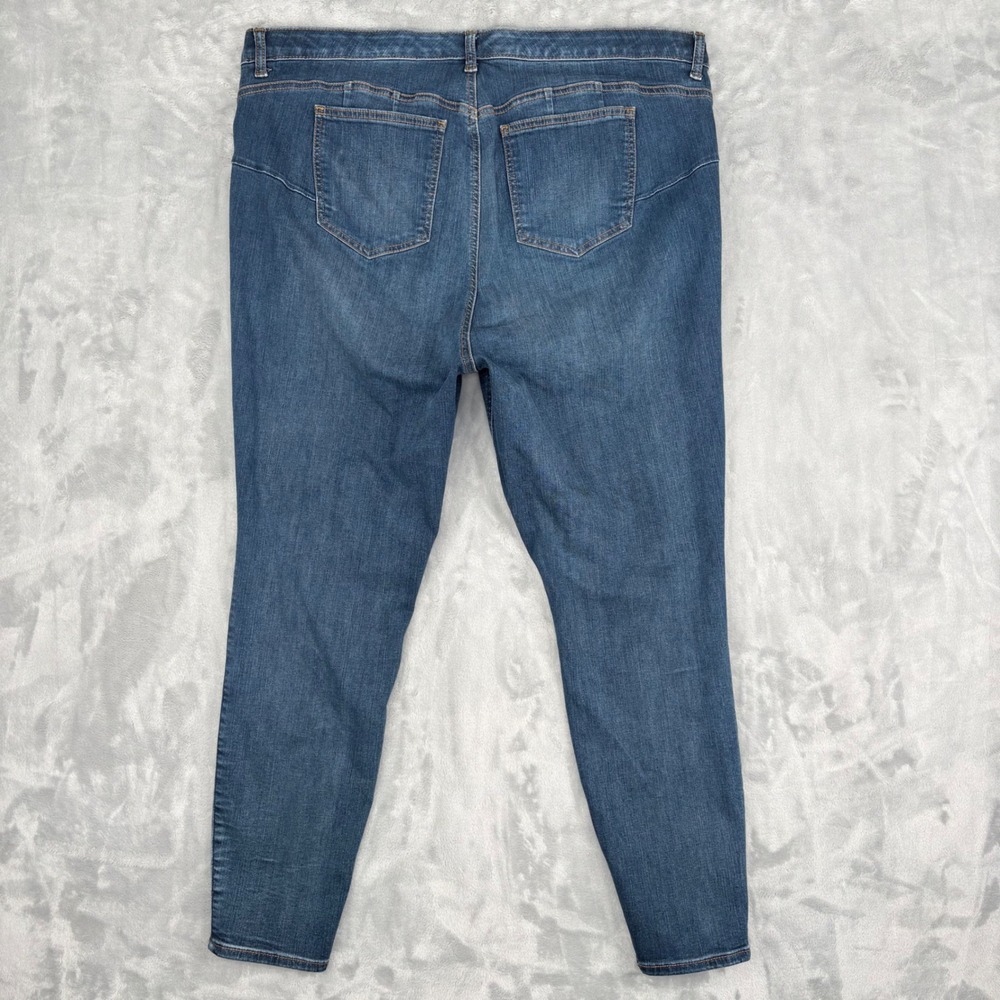 Torrid Jeans Women 22R Blue Bombshell Skinny Multi Button Fly Premium Stretch - Picture 9 of 11